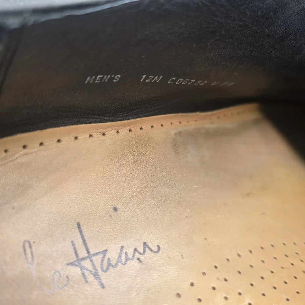 Cole Haan Black‎ Leather Men's Oxfords
